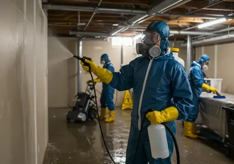 Basement Sanitization and Antimicrobial Treatment process in Rockland, ME